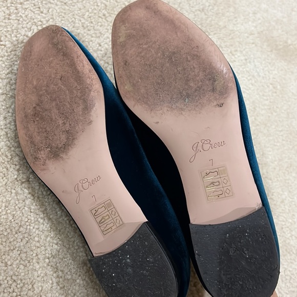J.CREW Teal Convertible Smoking Slipper. Size 7 - Picture 8 of 9